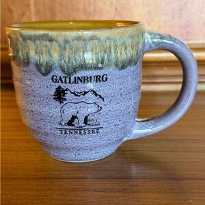 My Cafe Gatlinburg TN Bear Great Smoky Mountains Stoneware Mug EUC